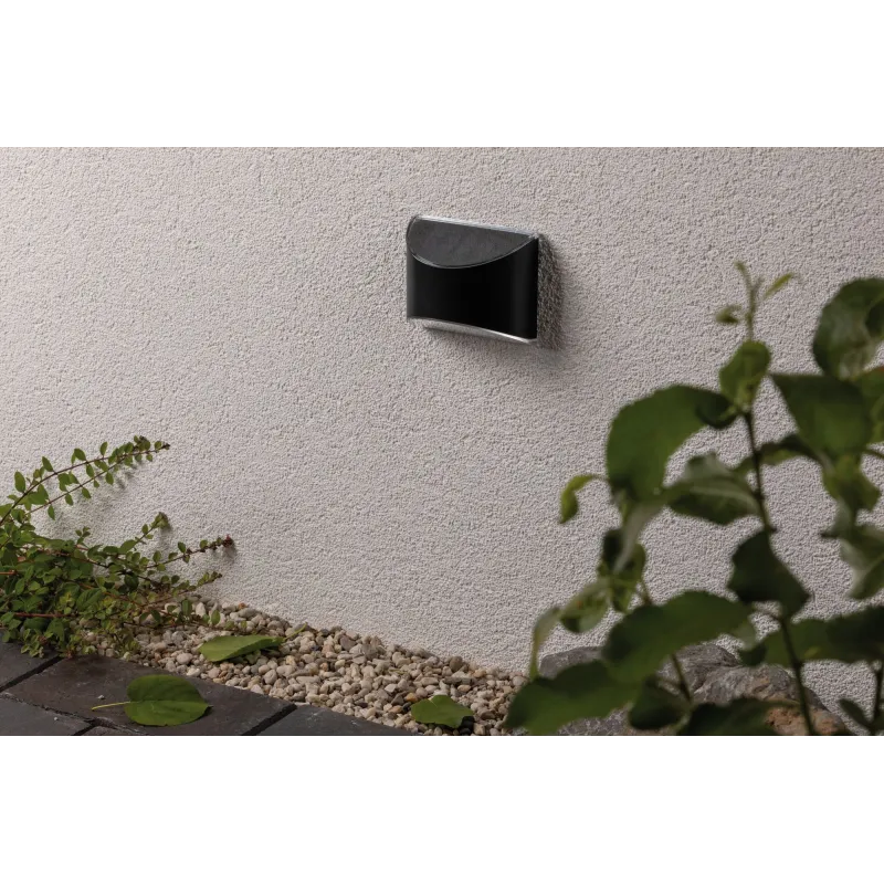 Applique solaire exterieur avec détecteur mouvement ip44 3000K metal plastique gris