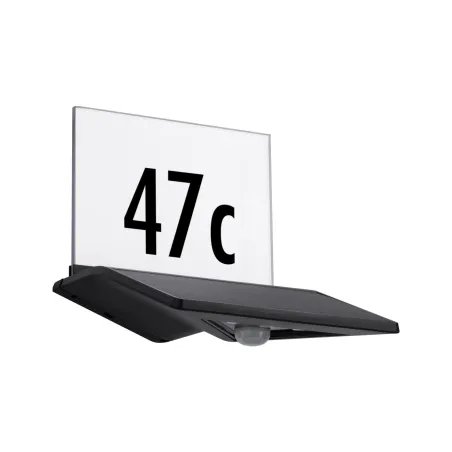 applique solaire detecteur mouvement numéro maison IP44 LED 3000k 