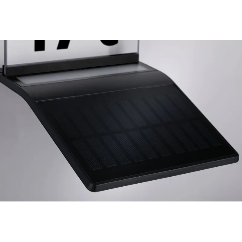 applique solaire detecteur mouvement numéro maison IP44 LED 3000k 
