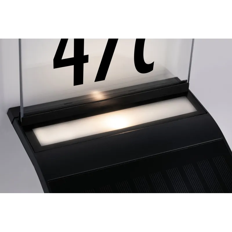 applique solaire detecteur mouvement numéro maison IP44 LED 3000k 