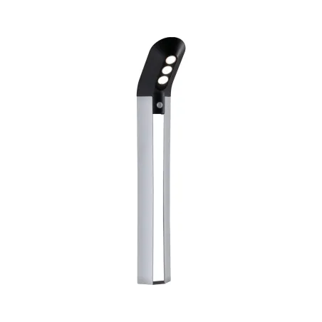 borne balise potelet solaire 80cm detecteur de mouvement 3000k 150lm