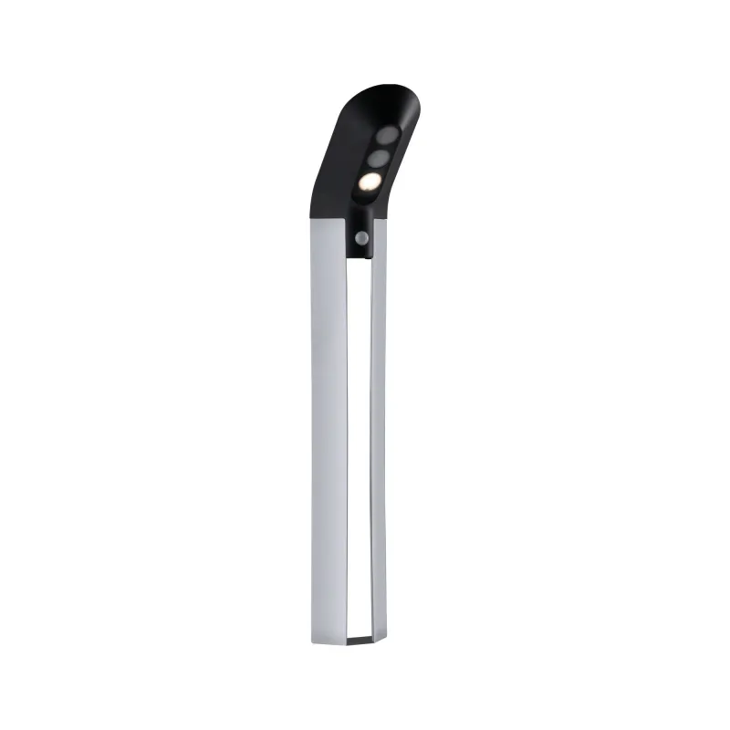 borne balise potelet solaire 80cm detecteur de mouvement 3000k 150lm