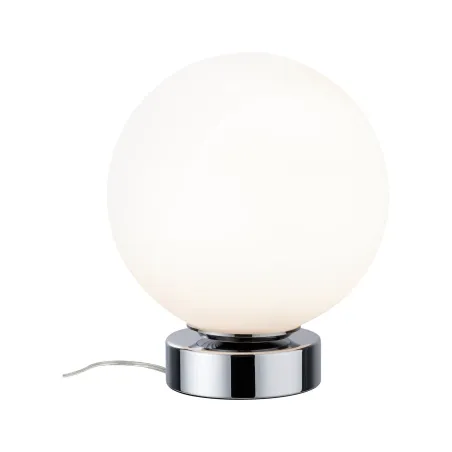 Lampe à poser Aari avec commutateur tactile 1 flamme Chrome / Opale