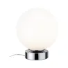 Lampe à poser Aari avec commutateur tactile 1 flamme Chrome / Opale