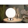Lampe à poser Aari avec commutateur tactile 1 flamme Chrome / Opale
