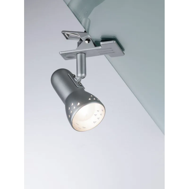 Assistent Gryps Spot pince max.1x40W E14 Acier brossé 230V Métal/Matière plastique.