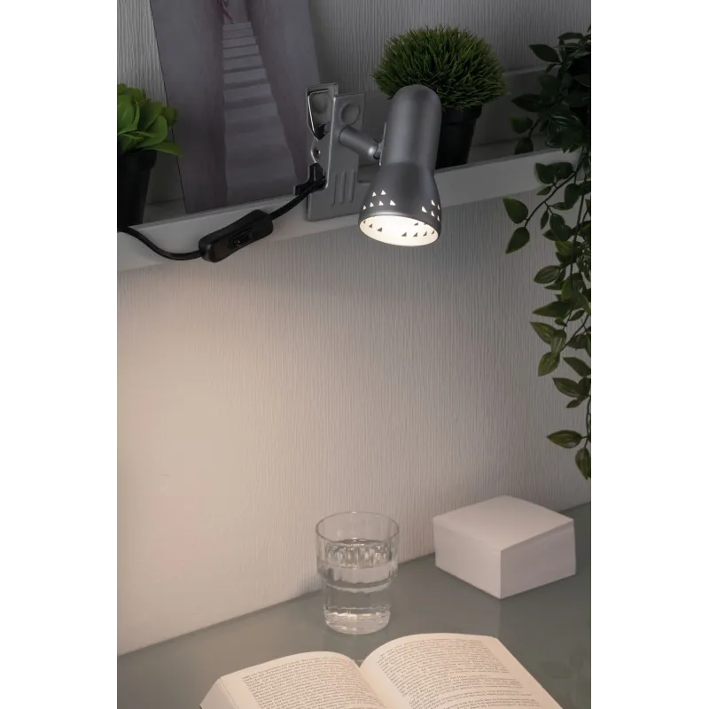 Assistent Gryps Spot pince max.1x40W E14 Acier brossé 230V Métal/Matière plastique.