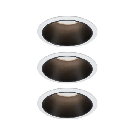Encastrés LED Cole 3x6,5W Blanc/Noir mat gradable 3 niv. 2700K Bl. chaud 