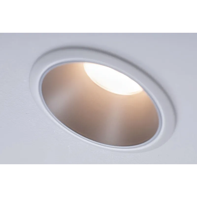 Encastrés LED ip44 Cole 3x6,5W Blanc/Argent mat gradable 3 niv. 2700K Bl. chaud