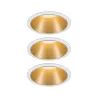 Encastrés LED ip44 Cole 3x6,5W Blanc/Doré mat gradable 3 niv. 2700K Bl. chaud