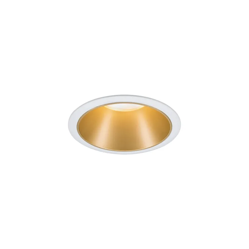 Encastrés LED ip44 Cole 3x6,5W Blanc/Doré mat gradable 3 niv. 2700K Bl. chaud
