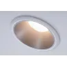 Encastrés LED ip44 Cole 6,5W Blanc/Argent mat gradable 3 niv. 2700K Bl. chaud