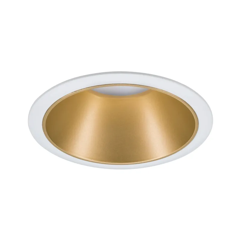Encastrés LED ip44 Cole 6,5W Blanc/Doré mat gradable 3 niv. 2700K Bl. chaud