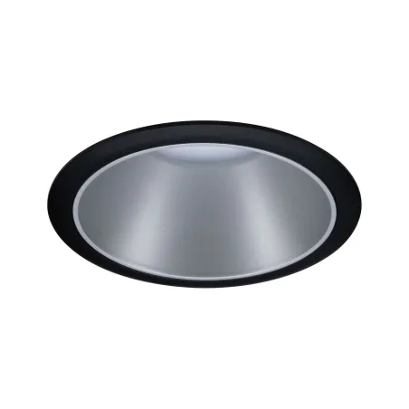 Encastrés LED ip44 Cole 6,5W Noir/Argent mat gradable 3 niv. 2700K Bl. chaud