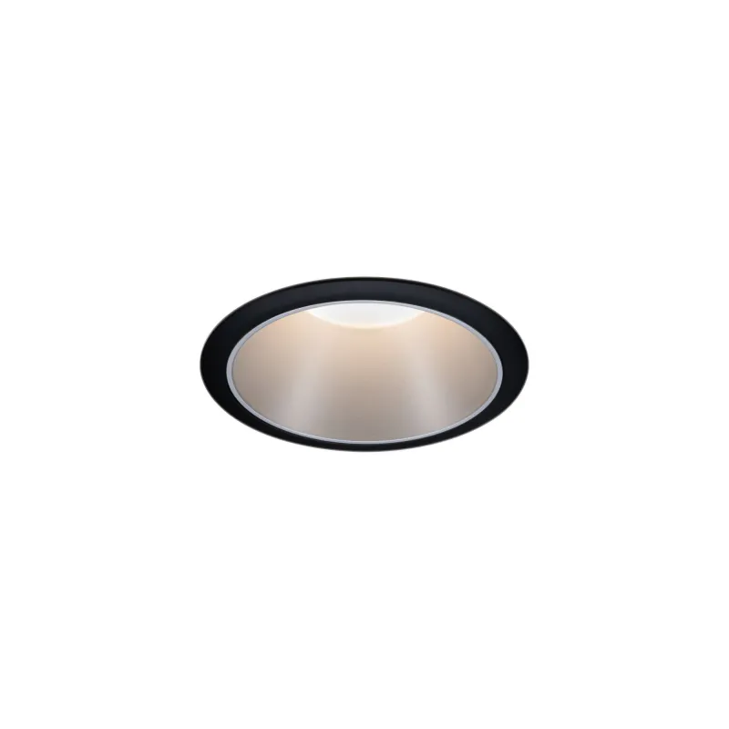 Encastrés LED ip44 Cole 3x6,5W Noir/Argent mat gradable 3 niv. 2700K Bl. chaud