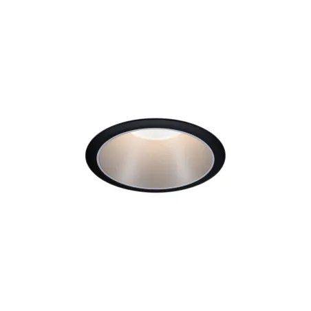 Encastrés LED ip44 Cole 3x6,5W Noir/Argent mat gradable 3 niv. 2700K Bl. chaud