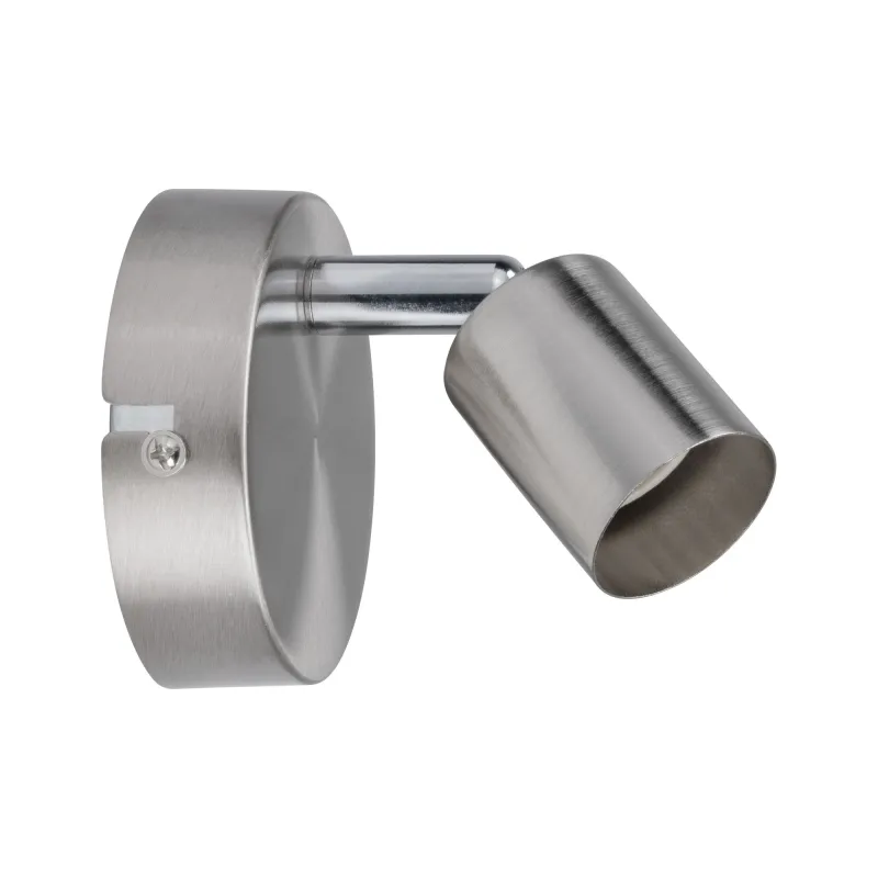 applique spot patere Projecteur Carolina 1xGU10 Nickel mat sans ampoule