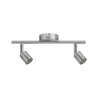 applique spot patere Projecteur Carolina 2xGU10 Nickel mat sans ampoules