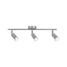 applique spot patere Projecteur Carolina 3xGU10 Nickel mat sans ampoules