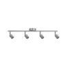 applique spot patere Projecteur Carolina 4xGU10 Nickel mat sans ampoules