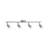 applique spot patere Projecteur Carolina 4xGU10 Nickel mat sans ampoules