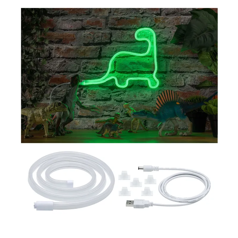 Strip USB Neon Colorflex vert 1m 4,5W 5V Plastique Vert/Blanc