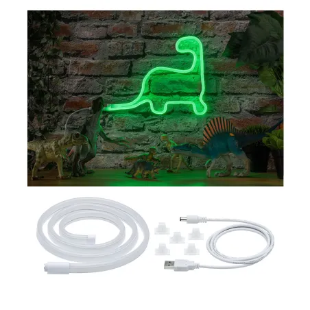 Strip USB Neon Colorflex vert 1m 4,5W 5V Plastique Vert/Blanc