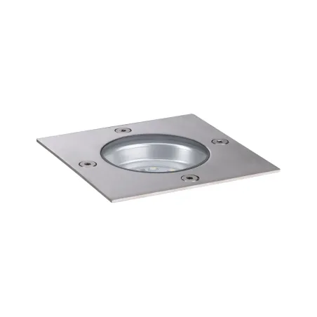 Luminaire encastré dans le sol Plug & Shine carré IP65 3000K 4W 24 V Argent 