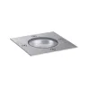 Luminaire encastré dans le sol Plug & Shine carré IP65 3000K 4W 24 V Argent 