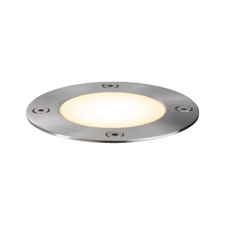 Luminaire encastré dans le sol rond Plug & Shine rond IP65 3000K 4 W 24 V Argent