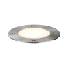 Luminaire encastré dans le sol rond Plug & Shine rond IP65 3000K 4 W 24 V Argent