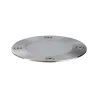 Luminaire encastré dans le sol rond Plug & Shine rond IP65 3000K 4 W 24 V Argent