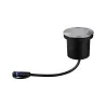 Luminaire encastré dans le sol rond Plug & Shine rond IP65 3000K 4 W 24 V Argent