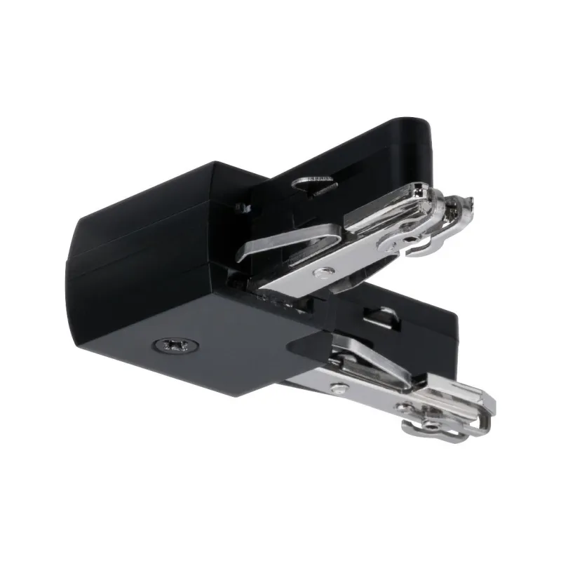 Connecteur en L URail fixe noir mat 230 V Plastique/métal