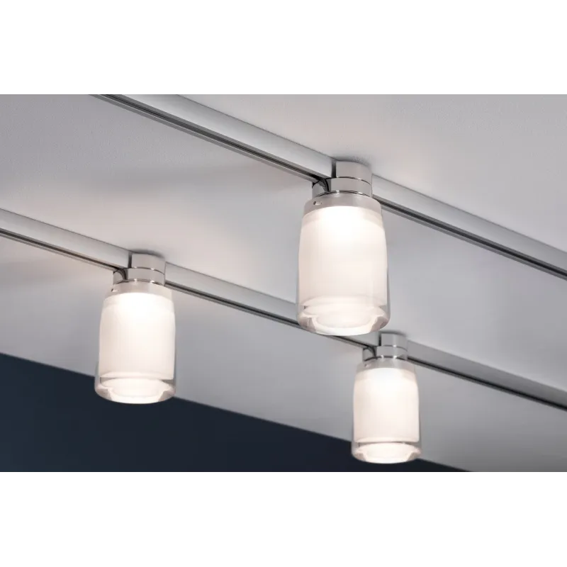 Spot LED URail Ceiling Safira 5,2 W Chrome / Clair / Satin gradable