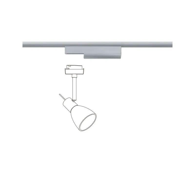 Adaptateur spot URail Zigbee 0-50W chrome mat Marche/Arrêt/Variation intensité 