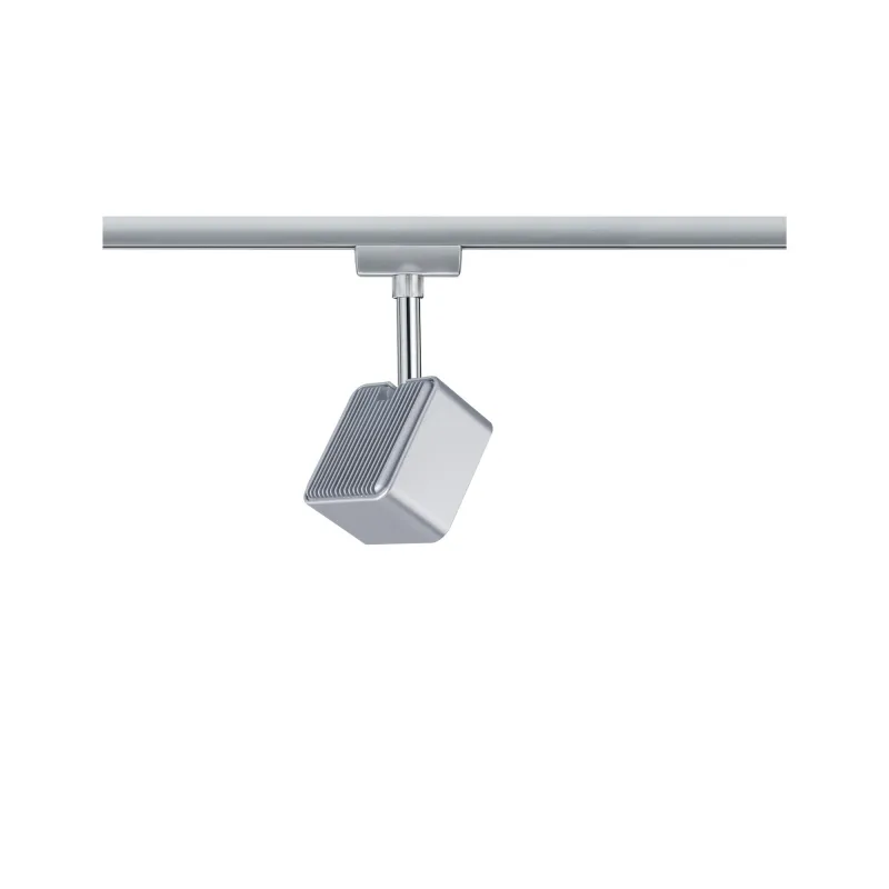 Spot LED URail Cube 8 W Chrome mat gradable 