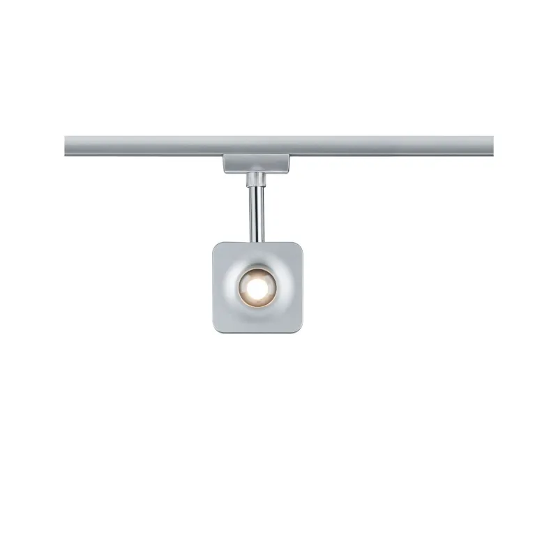 Spot LED URail Cube 8 W Chrome mat gradable 