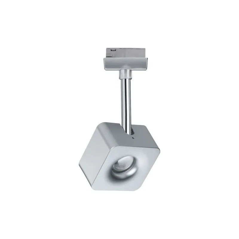 Spot LED URail Cube 8 W Chrome mat gradable 