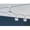 Spot LED URail Cube 8 W Chrome mat gradable 