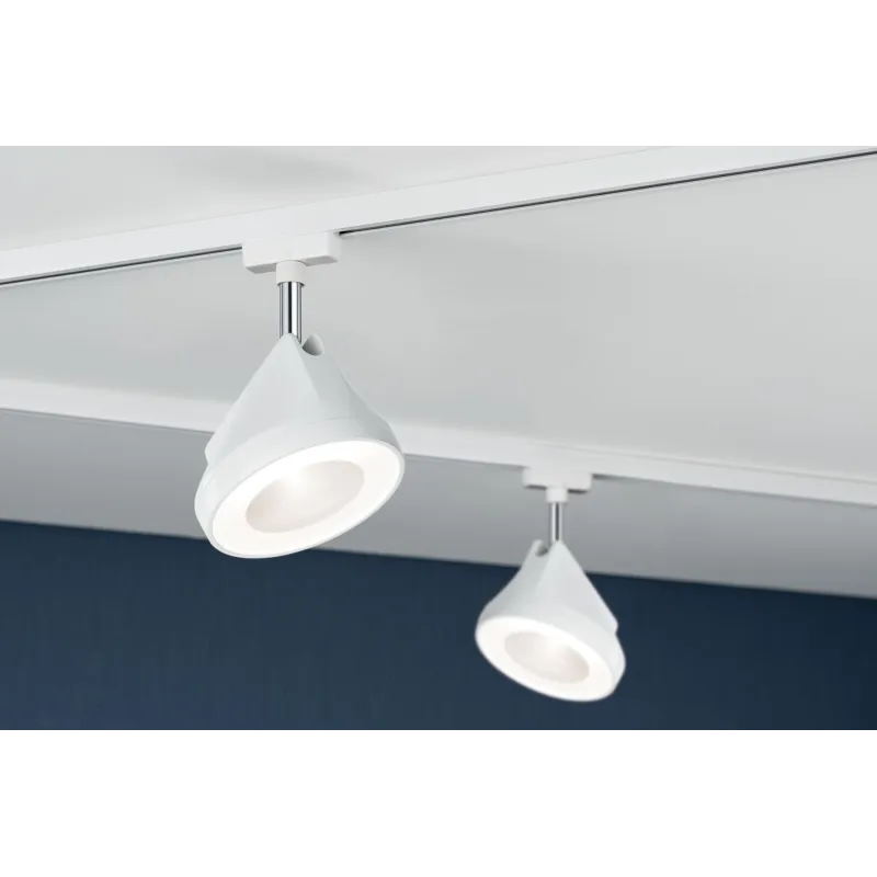 Spot URail Arena 15 W Blanc/Chrome gradable
