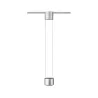 Suspension LED Aldan URail 1 flamme 1x13 W Noir/Chrom mat gradable