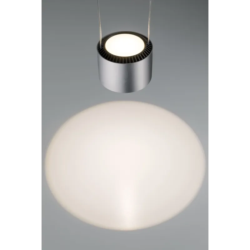 Suspension LED Aldan URail 1 flamme 1x13 W Noir/Chrom mat gradable