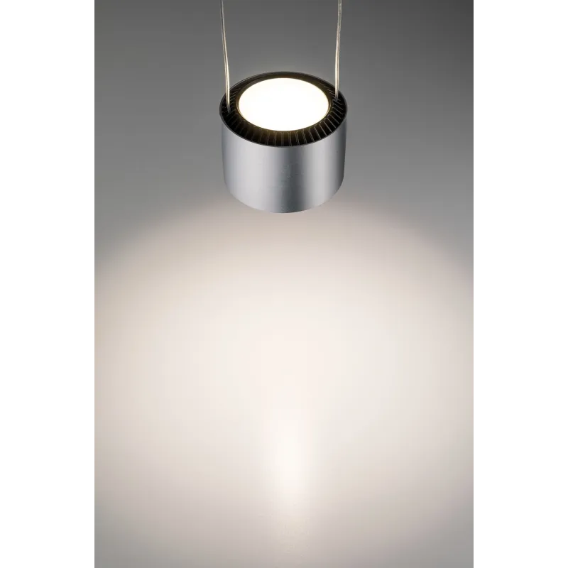 Suspension LED Aldan URail 1 flamme 1x13 W Noir/Chrom mat gradable