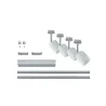 Kit URail Blossom Satin chrome mat sans ampoule, max. 4x10W G9 