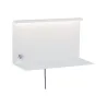 Applique murale à LED avec étagère Jarina 4.5 W blanc chargeur usb