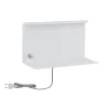 Applique murale à LED avec étagère Jarina 4.5 W blanc chargeur usb