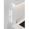 Applique murale à LED avec étagère Jarina 4.5 W blanc chargeur usb