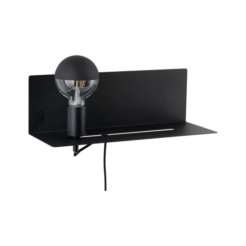applique-murale-chargeur-usb-avec-etagere-devara-e27-max-40w-boisnoir-plastiquemetal