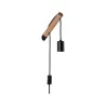 applique murale Kian E27 max. 40 W Bois/Noir, Bois/Métal